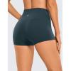 imageCRZ YOGA Womens Butterluxe Biker Shorts 25 Inches  High Waisted Yoga Workout Running Volleyball Spandex BootyForest Dark Green