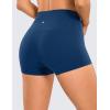 imageCRZ YOGA Womens Butterluxe Biker Shorts 25 Inches  High Waisted Yoga Workout Running Volleyball Spandex BootyFrench Navy