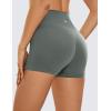 imageCRZ YOGA Womens Butterluxe Biker Shorts 25 Inches  High Waisted Yoga Workout Running Volleyball Spandex BootyGrey Sage