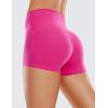 imageCRZ YOGA Womens Butterluxe Biker Shorts 25 Inches  High Waisted Yoga Workout Running Volleyball Spandex BootyHibiscus Purple