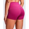 imageCRZ YOGA Womens Butterluxe Biker Shorts 25 Inches  High Waisted Yoga Workout Running Volleyball Spandex BootyMagenta Purple
