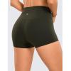 imageCRZ YOGA Womens Butterluxe Biker Shorts 25 Inches  High Waisted Yoga Workout Running Volleyball Spandex BootyOlive Green
