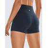 imageCRZ YOGA Womens Butterluxe Biker Shorts 25 Inches  High Waisted Yoga Workout Running Volleyball Spandex BootyTrue Navy