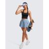 imageCRZ YOGA Womens Butterluxe Halter Longline Sports Bra  Padded Workout Yoga Crop Tops Tanks with Built in PadsBlack