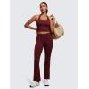 imageCRZ YOGA Womens Butterluxe Halter Longline Sports Bra  Padded Workout Yoga Crop Tops Tanks with Built in PadsRed Merlot