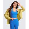 imageCRZ YOGA Womens Butterluxe Halter Longline Sports Bra  Padded Workout Yoga Crop Tops Tanks with Built in PadsSparkle Blue