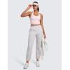 imageCRZ YOGA Womens Butterluxe Halter Longline Sports Bra  Padded Workout Yoga Crop Tops Tanks with Built in PadsStrawberry Pink
