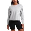 imageCRZ YOGA Lightweight Pullover Sweatshirt for Women Long Sleeve Soft Casual Crewneck Tops Basic Workout Fall ShirtsPlatinum Grey