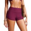 imageCRZ YOGA Womens 3 Swim Board Shorts High Waisted Quick Dry Bathing Suit Bottoms Dolphin Trunks with LinerFuchsia