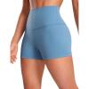 imageCRZ YOGA Womens Butterluxe Biker Shorts 25 Inches  High Waisted Yoga Workout Running Volleyball Spandex BootyUniverse Blue