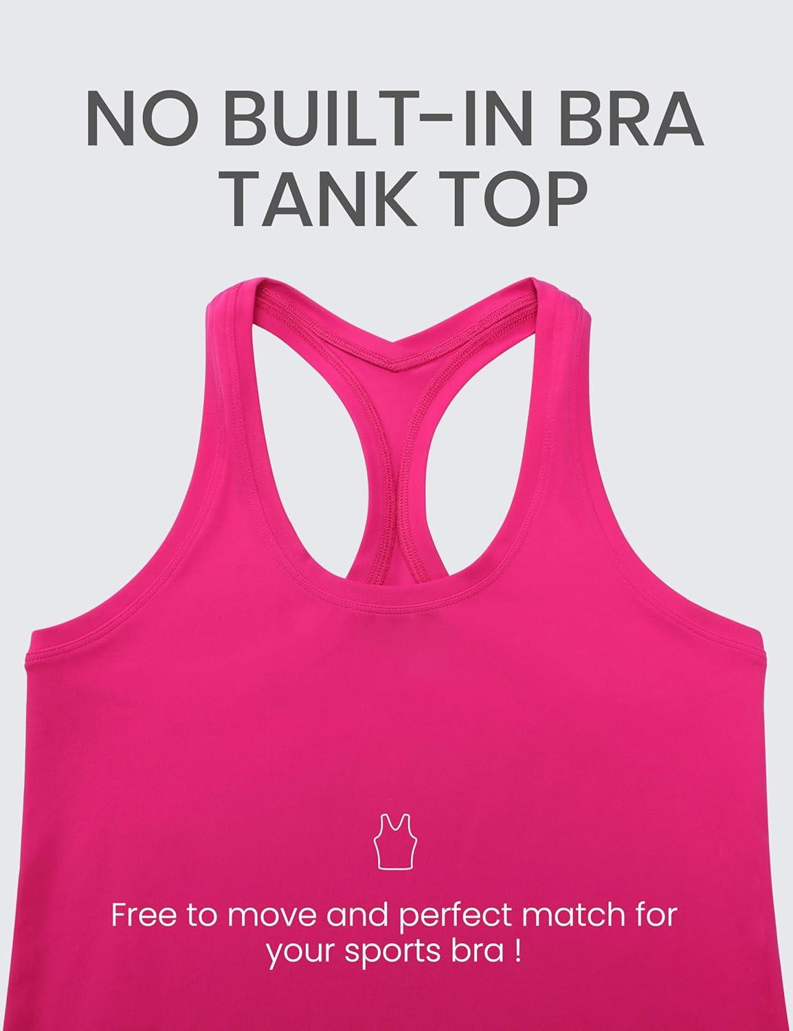 imageCRZ YOGA Butterluxe Racerback Workout Tank Tops for Women Sleeveless Camisole Gym Athletic Yoga ShirtsGranita Pink