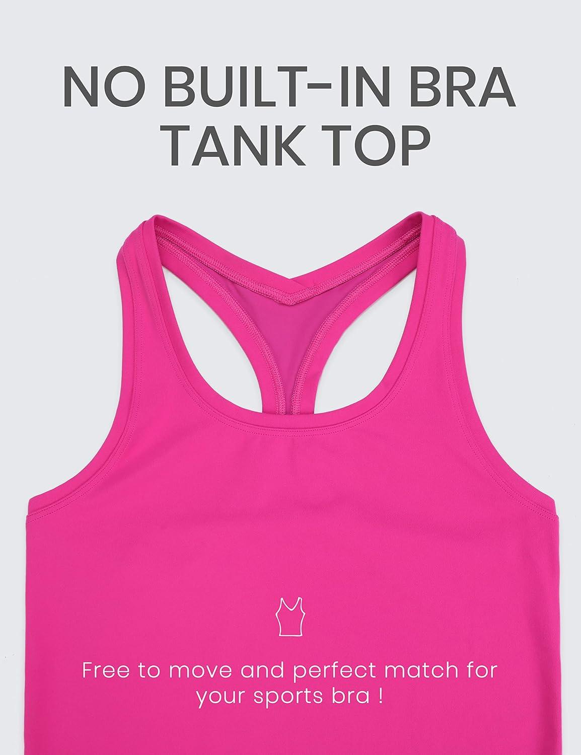 imageCRZ YOGA Butterluxe Racerback Workout Tank Tops for Women Sleeveless Camisole Gym Athletic Yoga ShirtsHibiscus Purple