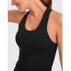 imageCRZ YOGA Butterluxe Racerback Workout Tank Tops for Women Sleeveless Camisole Gym Athletic Yoga ShirtsBlack