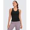 imageCRZ YOGA Butterluxe Racerback Workout Tank Tops for Women Sleeveless Camisole Gym Athletic Yoga ShirtsBlack