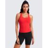 imageCRZ YOGA Butterluxe Racerback Workout Tank Tops for Women Sleeveless Camisole Gym Athletic Yoga ShirtsDeep Red