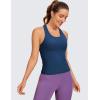 imageCRZ YOGA Butterluxe Racerback Workout Tank Tops for Women Sleeveless Camisole Gym Athletic Yoga ShirtsFrench Navy