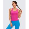 imageCRZ YOGA Butterluxe Racerback Workout Tank Tops for Women Sleeveless Camisole Gym Athletic Yoga ShirtsHibiscus Purple