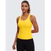 imageCRZ YOGA Butterluxe Racerback Workout Tank Tops for Women Sleeveless Camisole Gym Athletic Yoga ShirtsHigh Visibility Yellow