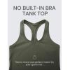 imageCRZ YOGA Butterluxe Racerback Workout Tank Tops for Women Sleeveless Camisole Gym Athletic Yoga ShirtsLight Army Green
