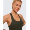 imageCRZ YOGA Butterluxe Racerback Workout Tank Tops for Women Sleeveless Camisole Gym Athletic Yoga ShirtsOlive Green