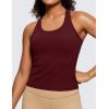 imageCRZ YOGA Butterluxe Racerback Workout Tank Tops for Women Sleeveless Camisole Gym Athletic Yoga ShirtsRed Merlot