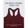 imageCRZ YOGA Butterluxe Racerback Workout Tank Tops for Women Sleeveless Camisole Gym Athletic Yoga ShirtsRed Merlot