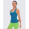 imageCRZ YOGA Butterluxe Racerback Workout Tank Tops for Women Sleeveless Camisole Gym Athletic Yoga ShirtsSupersonic Blue