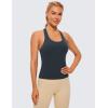 imageCRZ YOGA Butterluxe Racerback Workout Tank Tops for Women Sleeveless Camisole Gym Athletic Yoga ShirtsTrue Navy