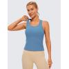 imageCRZ YOGA Butterluxe Racerback Workout Tank Tops for Women Sleeveless Camisole Gym Athletic Yoga ShirtsUniverse Blue