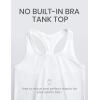 imageCRZ YOGA Butterluxe Racerback Workout Tank Tops for Women Sleeveless Camisole Gym Athletic Yoga ShirtsWhite