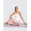imageCRZ YOGA Butterluxe Racerback Workout Tank Tops for Women Sleeveless Camisole Gym Athletic Yoga ShirtsWhite