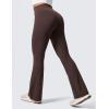 imageCRZ YOGA Womens Butterlift Hidden Scrunch Butt Flare Leggings 31quot  No Front Seam High Waist Bootcut Yoga Pants Booty CasualHot Fudge Brown