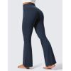 imageCRZ YOGA Womens Butterlift Hidden Scrunch Butt Flare Leggings 31quot  No Front Seam High Waist Bootcut Yoga Pants Booty CasualTwilight Blue