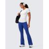 imageCRZ YOGA Womens Butterlift Hidden Scrunch Butt Flare Leggings 31quot  No Front Seam High Waist Bootcut Yoga Pants Booty CasualWaves Blue