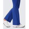 imageCRZ YOGA Womens Butterlift Hidden Scrunch Butt Flare Leggings 31quot  No Front Seam High Waist Bootcut Yoga Pants Booty CasualWaves Blue