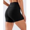 imageCRZ YOGA Womens Naked Feeling Biker Shorts  4 Inches High Waist Yoga Workout Running Gym SpandexBlack