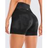 imageCRZ YOGA Womens Naked Feeling Biker Shorts  4 Inches High Waist Yoga Workout Running Gym SpandexBlack Tie Dye Flowers