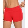 imageCRZ YOGA Womens Naked Feeling Biker Shorts  4 Inches High Waist Yoga Workout Running Gym SpandexDeep Red