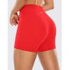 imageCRZ YOGA Womens Naked Feeling Biker Shorts  4 Inches High Waist Yoga Workout Running Gym SpandexDeep Red