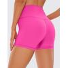 imageCRZ YOGA Womens Naked Feeling Biker Shorts  4 Inches High Waist Yoga Workout Running Gym SpandexHibiscus Purple