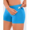 imageCRZ YOGA Womens Naked Feeling Biker Shorts  4 Inches High Waist Yoga Workout Running Gym SpandexMadagascar Blue