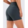 imageCRZ YOGA Womens Naked Feeling Biker Shorts  4 Inches High Waist Yoga Workout Running Gym SpandexMelanite