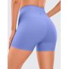 imageCRZ YOGA Womens Naked Feeling Biker Shorts  4 Inches High Waist Yoga Workout Running Gym SpandexPeriwinkle Purple