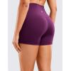 imageCRZ YOGA Womens Naked Feeling Biker Shorts  4 Inches High Waist Yoga Workout Running Gym SpandexPlum Magenta