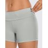 imageCRZ YOGA Womens Naked Feeling Biker Shorts  4 Inches High Waist Yoga Workout Running Gym SpandexSterling