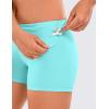 imageCRZ YOGA Womens Naked Feeling Biker Shorts  4 Inches High Waist Yoga Workout Running Gym SpandexTurquoise