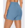 imageCRZ YOGA Womens Naked Feeling Biker Shorts  4 Inches High Waist Yoga Workout Running Gym SpandexUniverse Blue