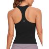 imageCRZ YOGA Butterluxe Racerback Workout Tank Tops for Women Sleeveless Camisole Gym Athletic Yoga ShirtsBlack