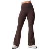 imageCRZ YOGA Womens Butterlift Hidden Scrunch Butt Flare Leggings 31quot  No Front Seam High Waist Bootcut Yoga Pants Booty CasualHot Fudge Brown