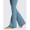 imageCRZ YOGA High Waist Crossover Flare Leggings for Women 31quot  Bootcut Bell Bottoms V Cross Yoga PantsBlue Ashes